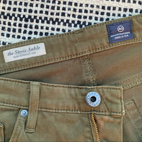AG Adriano Goldschmied Stevie Slim Straight Leg Pants size 29R - Picture 7 of 10